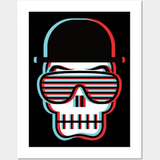 Retro Cool Skull Posters and Art